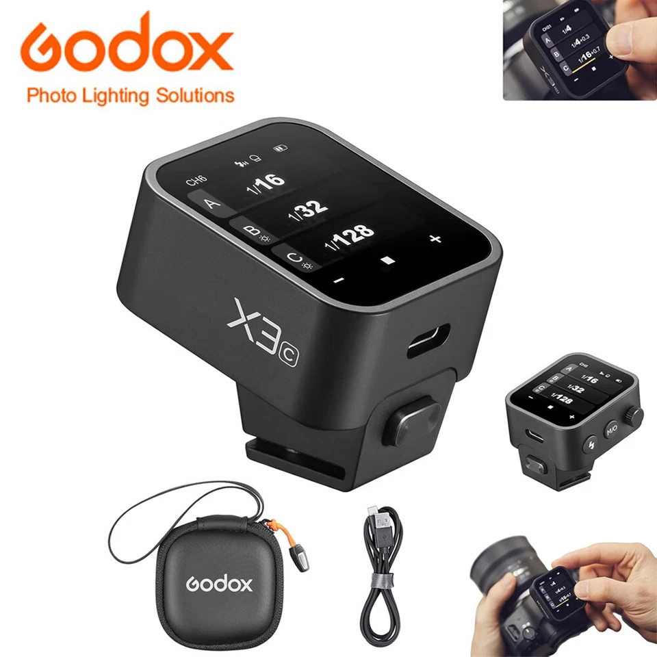 US Godox X3C Trigger X3-C TTL 2.4GHz Wireless Flash Trigger for Canon Camera 2PC - Image 2 of 4