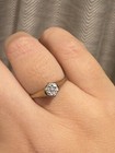 Vintage Diamond Solitaire Ring 9k Yellow Gold - Size 6.25-6.5. — photo 2
