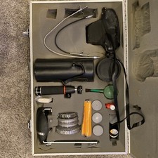 YASHICA TL-SUPER 35mm SLR CAMERA BUNDLE LENSES CASE TRIPOD FOR PARTS OR REPAIRS