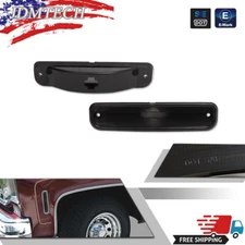 Pair Front Signal Side Marker Lights Smoke Lens For 1973-80 Chevy GMC SUV Pickup
