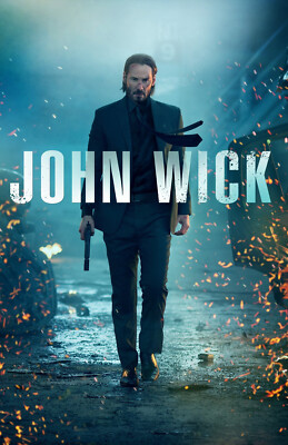 AA2472 John Wick Film By Chad Stahelski 2014 Lead Actor Movie Poster 11x17