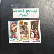 Lonnie Shelton Larry Kenon Kermit Washington 1980 81 Topps Card Cb52c-7
