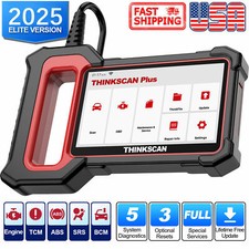 Thinkscan Plus S4 Car OBD2 Scanner Engine ABS SRS Diagnostic Tool Code Reader US
