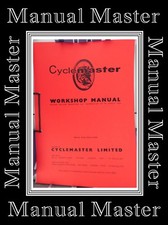 Cyclemaster Workshop Moped cycle Care & Service Manual,Best Value4Money on eBay*