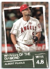 2020 Topps #WOD-16 Albert Pujols WARriors of the Diamond Los Angeles Angels B3X