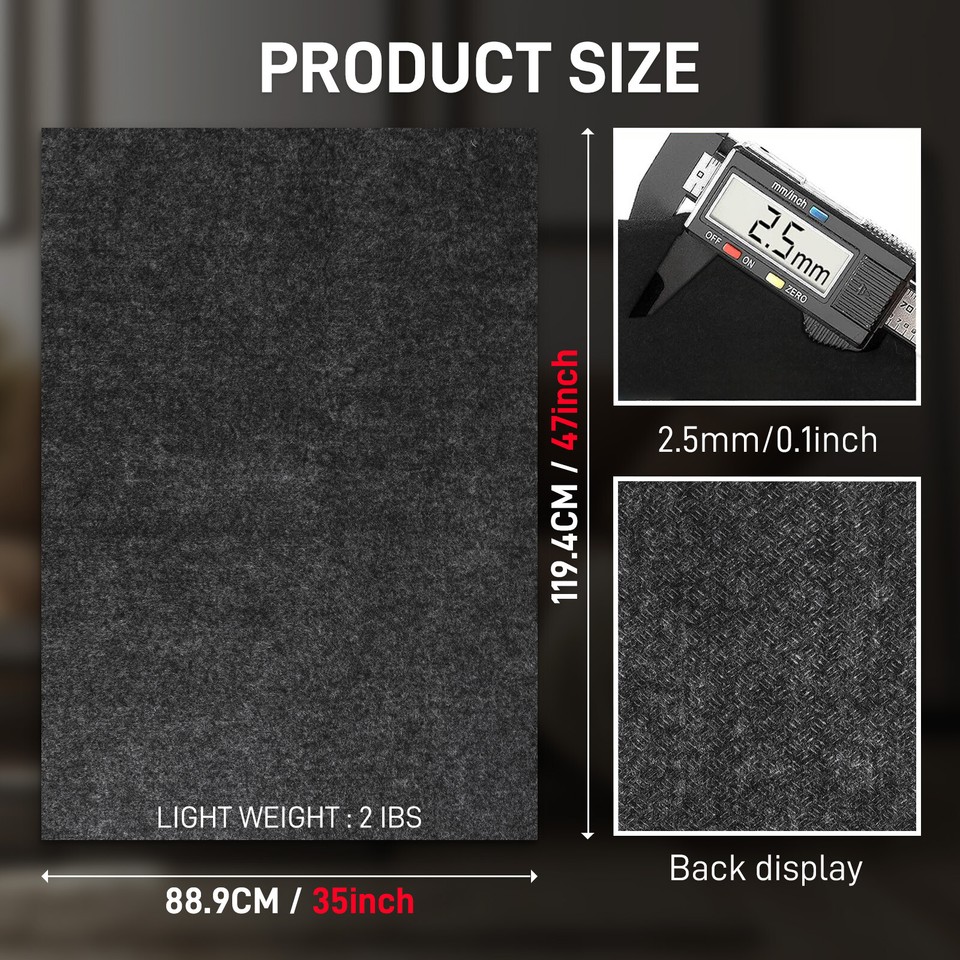 Floor Door Mat, Heavy Duty Doormat Outdoor Indoor, Non Slip Mat, Grey