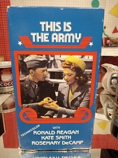 This Is The Army VHS 1994 Ronald Reagan Rosemary DeCamp George Murphy Musical NR