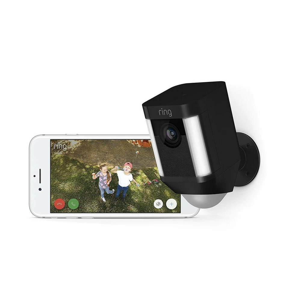Ring Spotlight Cam by Amazon HD Security Camera Battery Powered Wireless Black - Image 3 of 4
