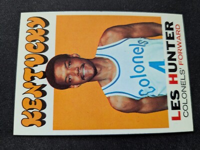1971-72 Topps Basketball Card # 157 Les Hunter - Kentucky Colonels (EX)