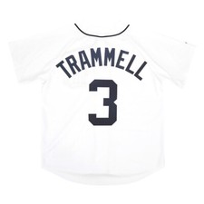 Camiseta deportiva blanca para hombre Alan Trammell Majestic Detroit Tigers Home (S-3XL)