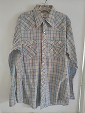 True Vintage Lee Western Longsleeve Button Down Collared Shirt 32x23 Patchwork