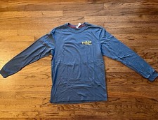 Fayettechill Long Sleeve Graphic Tee - Medium - Blue - Made in USA