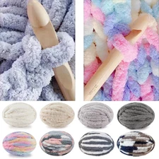 250g Thick Super Chunky Yarn Bulky Chenille Soft Hand Arm Knitting Wool Yarn-