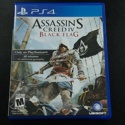 Assassin's Creed IV: Black Flag PS4, CIB, Complete with Manual and Case