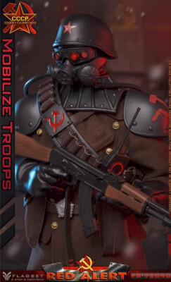 FLAGSET FS-73046 ソビエト連邦機動隊 1/6 フィギュア FLAGSET Red Alert Soviet Conscript FS-73046 1/6 Scale Action