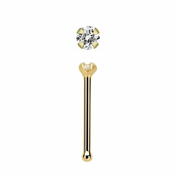 1mm 14k gold nose stud deals