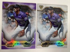 2x Nolan Arenado -2020 Topps Triple Threads Base Card Amethyst Parallel #119/299