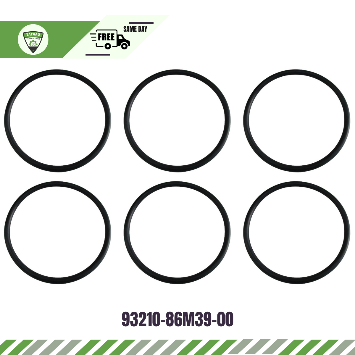93210-86M39-00 Fits Yamaha Outboard 50-175 HP Prop Shaft Housing O-Ring x 6 PCS