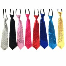 Pailletten Krawatte Schlips Herren Damen Kinder Karneval Fasching Kostüm Party
