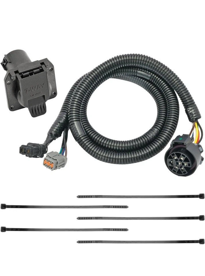 Arnés de remolque Tekonha 118282, 7 vías, compatible con Nissan Frontier 2005-2022, 2 Foto 2 de 2