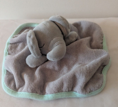 Target Cloud Island Gray Elephant Terry Cloth 9''  Washcloth Baby Bath Lovey