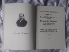 The 1910 Gustav Klingert coins collection Important auction 12 fine plates