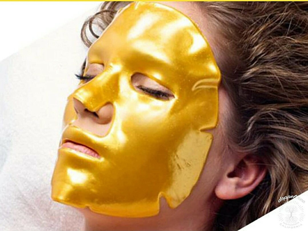 Manfriend Black Pearl 24k Gold Facial Mask, peel-off w/ soft brush