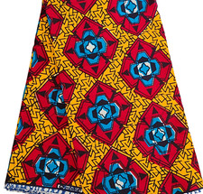 African Fabric Ankara Kente Print 11 Yards - Sold by the yard African Wholesale.