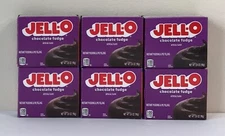 6 Boxes - Jello Chocolate Fudge -  Instant Pudding Mix 3.9 oz FREE SHIPPING!