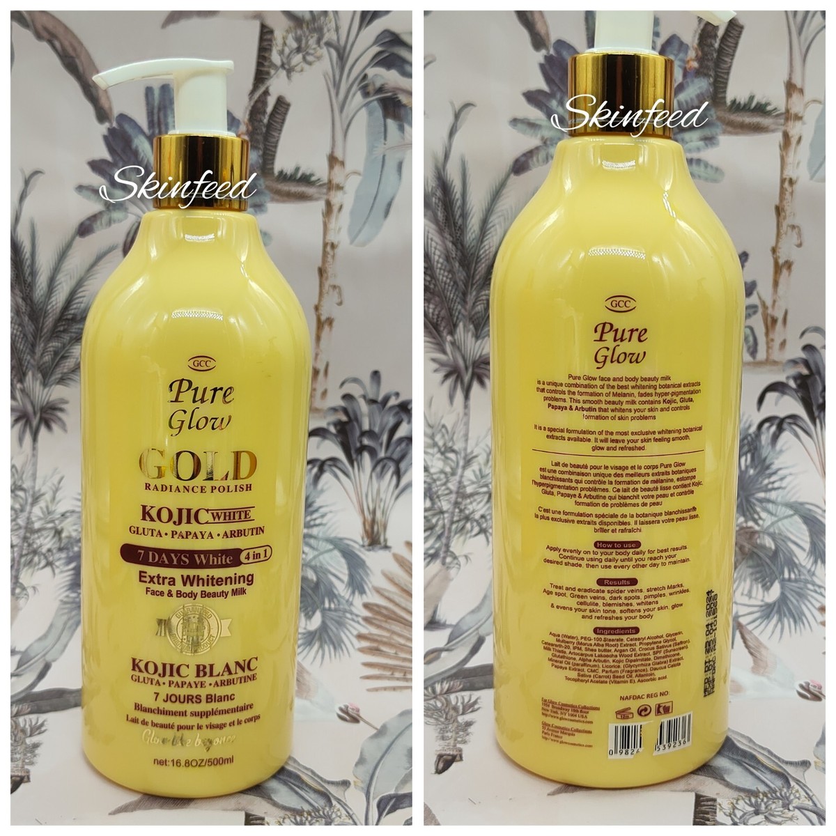 pure glow glutathione GCC Pure Glow Gold 4in1 Radiance polish whitenizer lotion face & Body  Lotion 1X