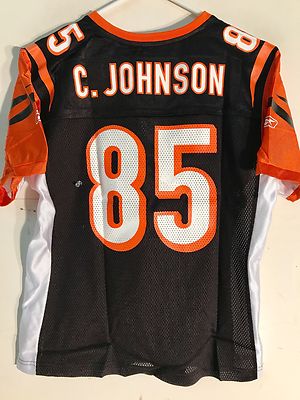 Reebok Women's NFL Jersey Cincinnati Bengals Chad Johnson Black sz M