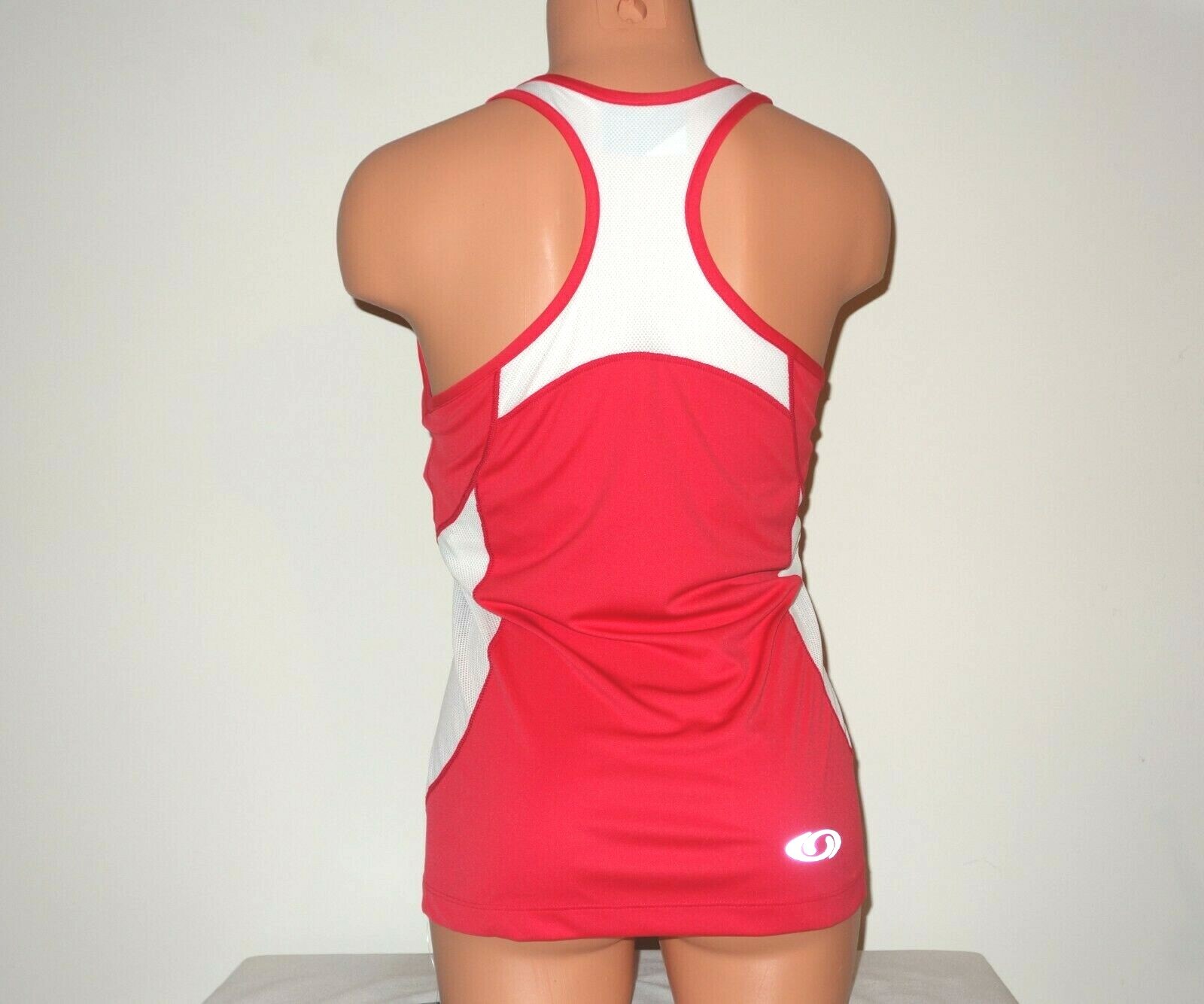 Canotta Salomon donna ActiLite Impact Twinskin III nuova con etichette M rossa Cerise Racerback