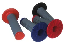 Outlaw Racing Dirt Bike Hand Grips - MX Motorcycle Handlebar Half Waffle Design