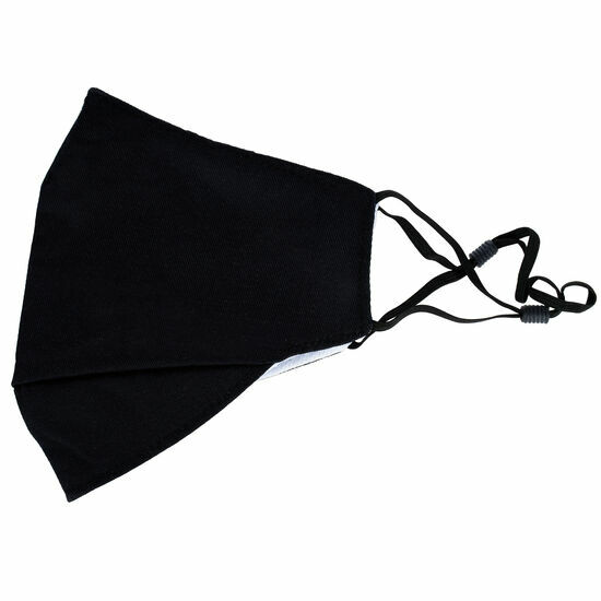 【が】 XRGO XM25BK Plain Black Cloth Reusable Face Mask w/ PM2.5 Carbon