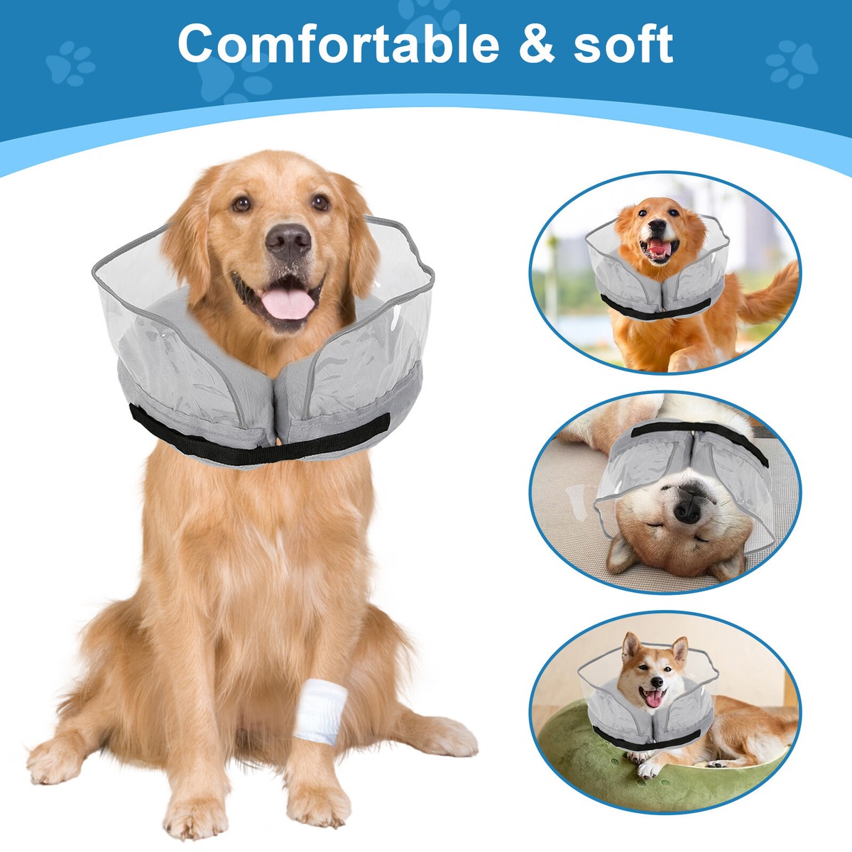 Inflatable Collar Petco Cone Collar Grey XL Inflatable Dog