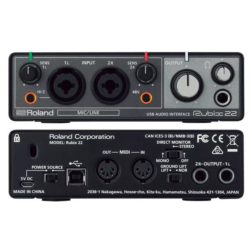 ⚡ Roland RUBIX22 interfaz audio [Mejor Precio]