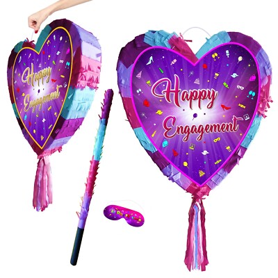 Verlobung Herz Pinata Party Smash Spiel Spaß Event Happy Ring Zeremonie Knoten Datum