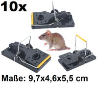 10X Mausefalle MäUsefalle Falle Schlagfalle Tierfalle Maus MäUse Nagetiere M-609