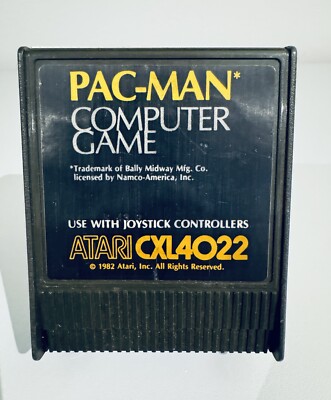 Pac-Man Atari 400 800 XL XE 8 Bit CXL4022 1982 Cartridge