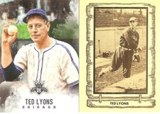 2 DIFFERENT TED LYONS BASEBALL CARD LOT  813