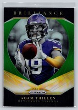 2020 Panini Prizm #16 Adam Thielen Brilliance Prizms Green