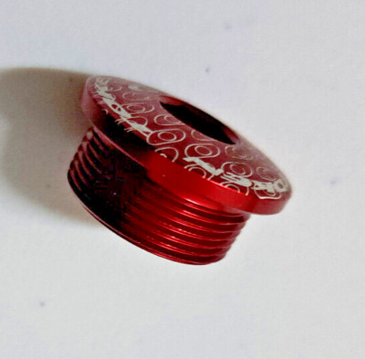 Token TK-B2009-Red M20 Schraube für Hollowtech II Kurbel, Kurbelschraube Alu Rot