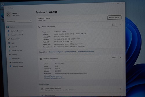 Dell OptiPlex 7050 Intel Quad Core i5-7500 3.4GHz 256GB SSD 8GB RAM Windows 11 - Picture 2 of 11