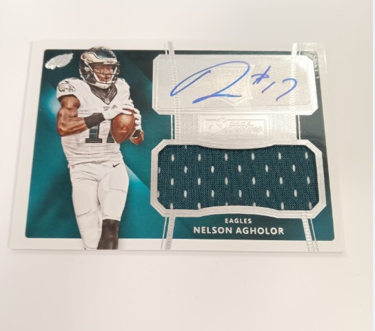 Nelson Agholor Panini Donruss Signature Series #493 Autograph Jersey
