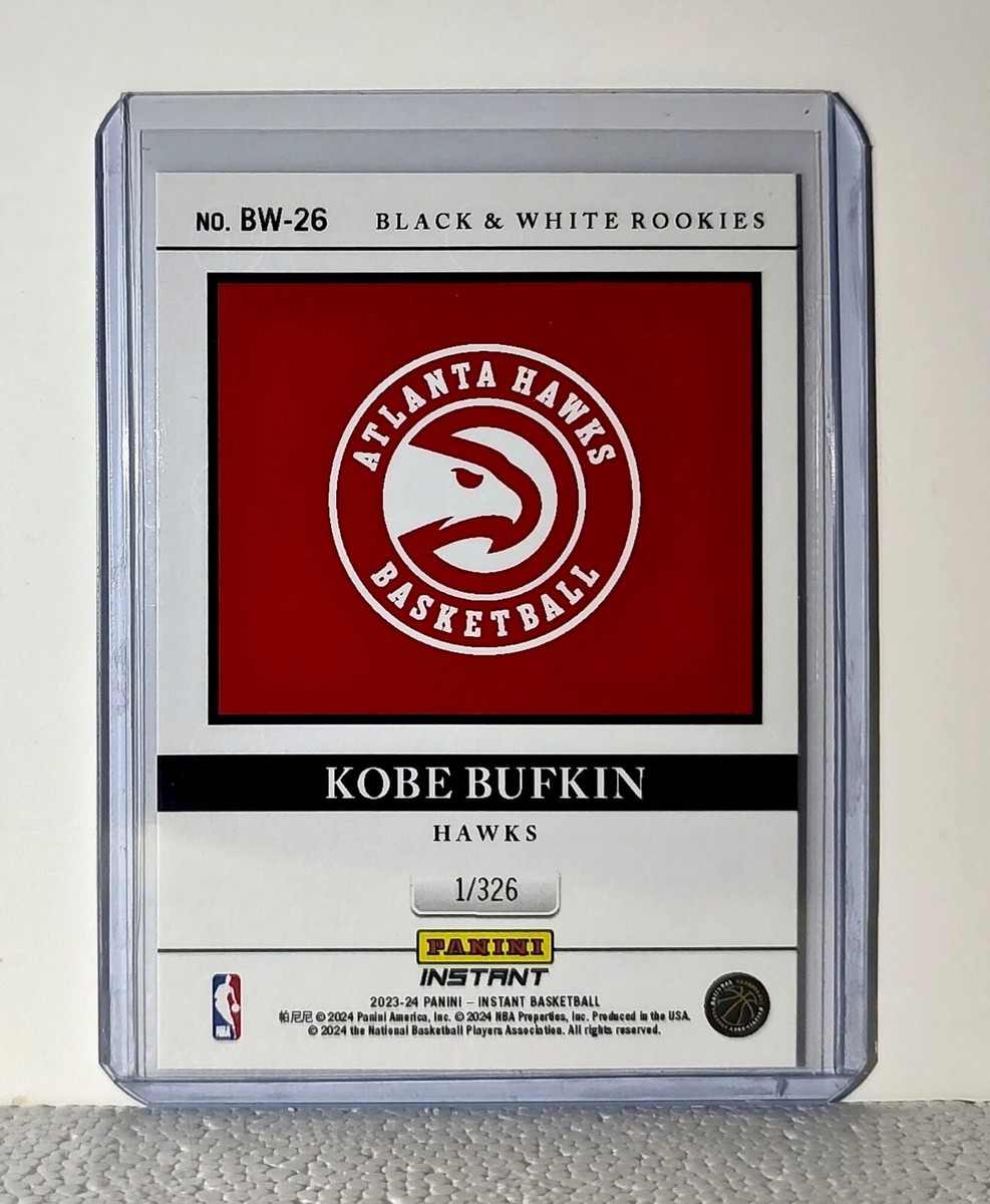 Kobe Bufkin 2023-24 Panini NBA #26 Black and White Rookies
