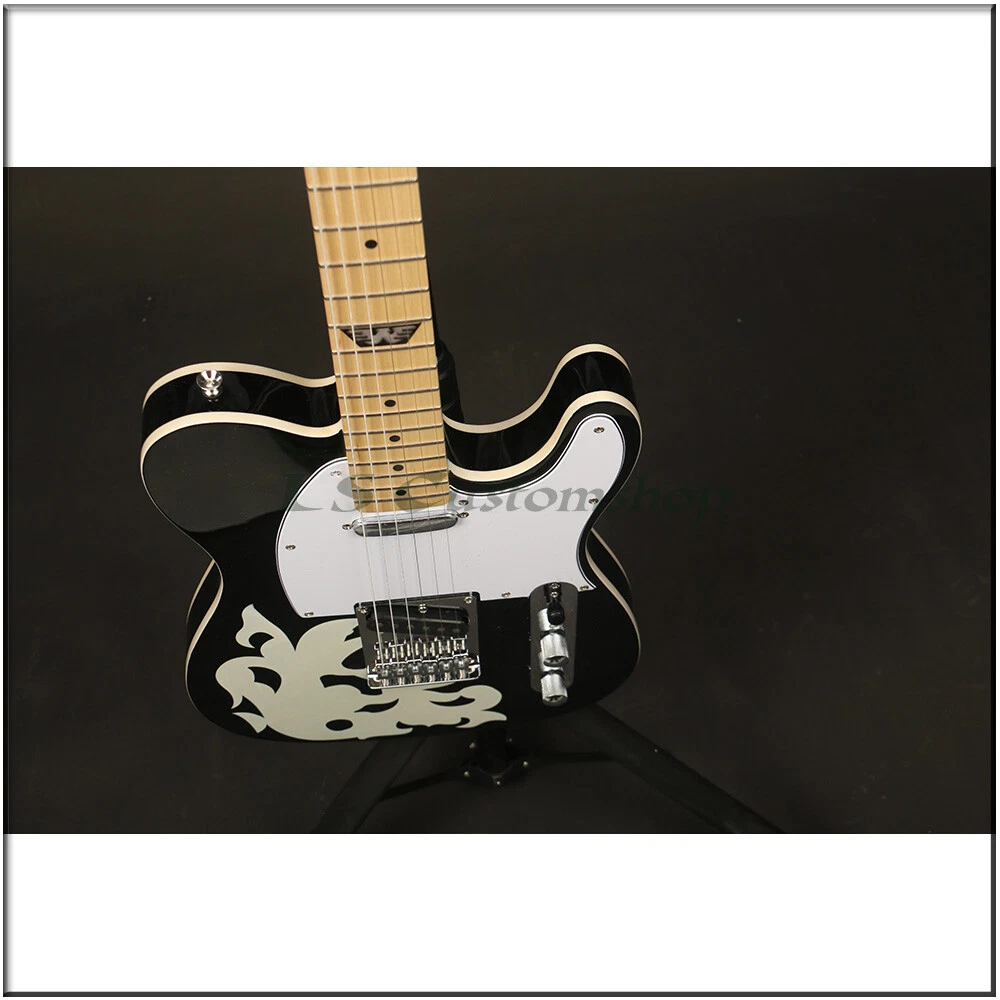 LS Custom Shop In Stock Electric Guitar Black TL Chrome Hardware