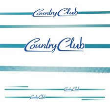 Adesivo per fiat panda 141 4x4 COUNTRY CLUB fiancata dx e sx 141 tuning stickers