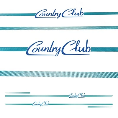 Adesivo per fiat panda 141 4x4 COUNTRY CLUB fiancata dx e sx 141 tuning stickers