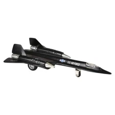 RI Novelty - Pull Back Die-Cast Vehicle - SR-71 BLACKBIRD JET PLANE (8 inch) New