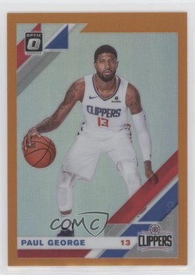 2019-20 Panini Donruss Optic Orange Prizm 72/199 Paul George #20 1u6